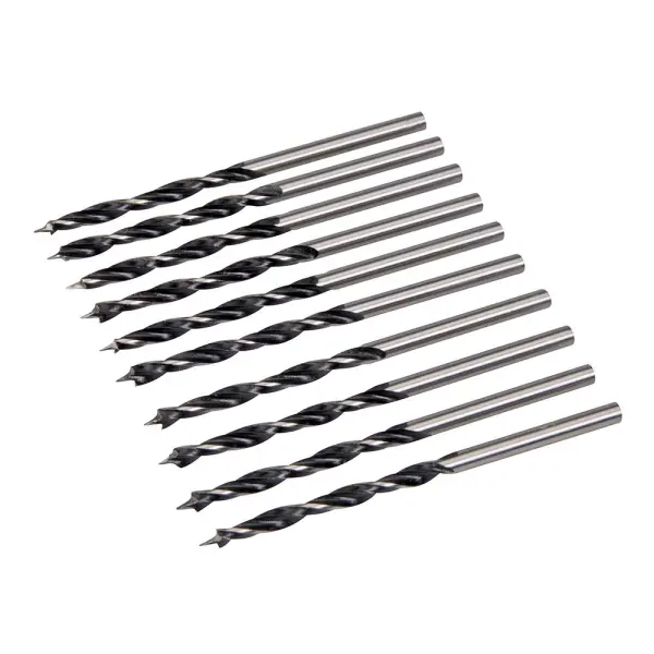 Silverline Lip & Spur Drill Bits 3mm 10-Pack
