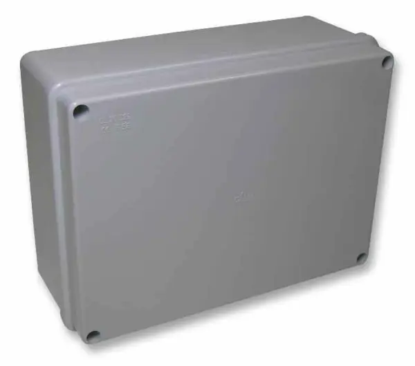OLAN IP56 Thermoplastic Junction Box, 190x140x70mm, Grey