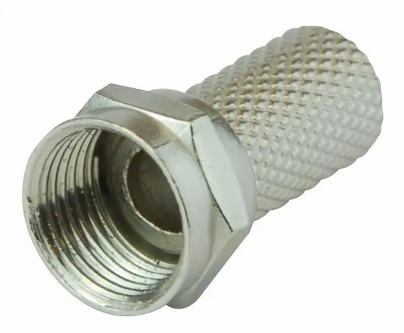 PRO SIGNAL F-type Twist-On Connector, Zink, RG6U Coax