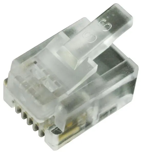 STEWART CONNECTOR 6P6C RJ11 Plug Unshielded, 10 Pack