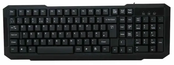 CIT USB & PS/2 Tastatur Schwarz