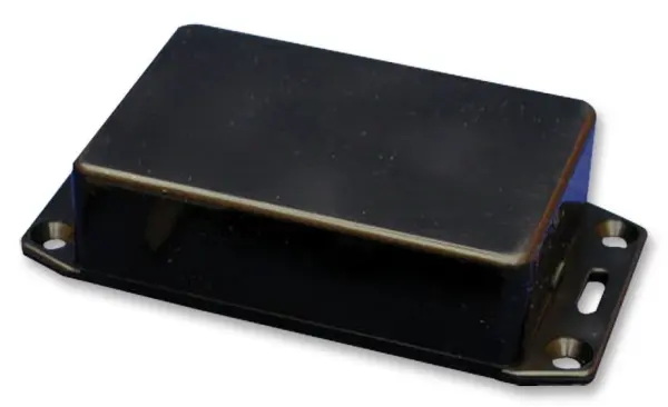 Hammonds IP54 Black ABS Enclosure with Flanged Lid - 112x62x27mm