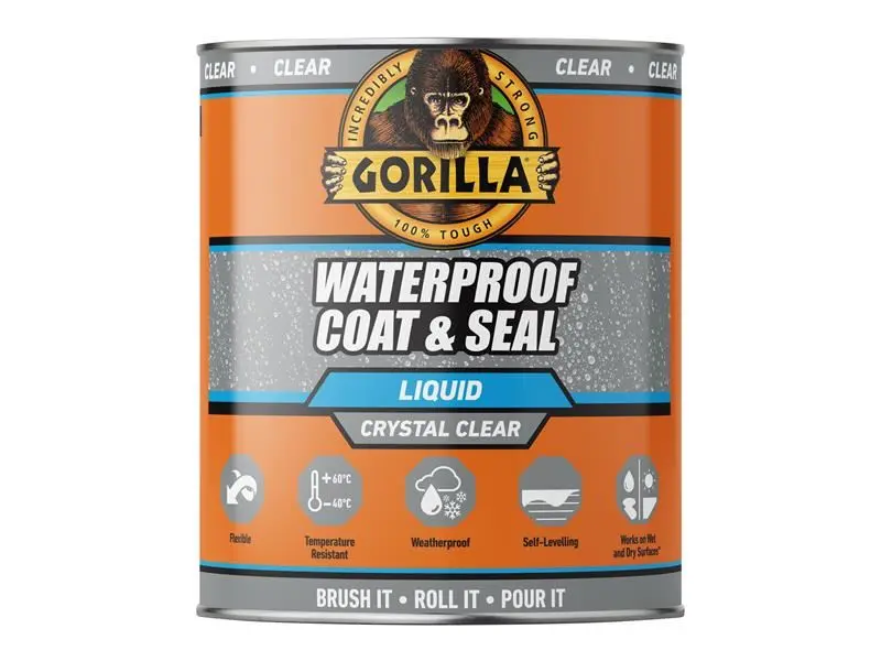 Gorilla Glue® Gorilla® Waterproof Coat & Seal Jernih 473ml