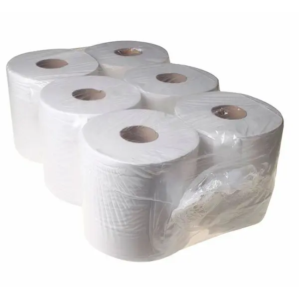 Raraion White Centrefeed Towel, 2-Ply, 6-Pack