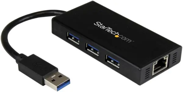 StarTech USB 3.0 Hub met Gigabit Ethernet, 3-poorts