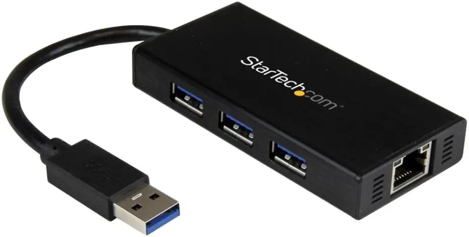 STARTECH USB 3.0 허브 & 기가비트 이더넷, 3포트
