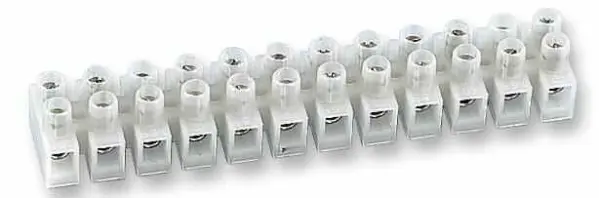 Camdenboss 65A 12-Way Brass Terminal Block