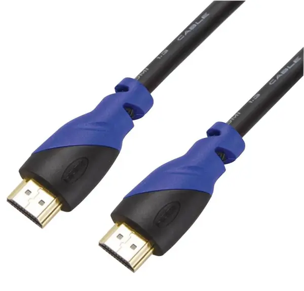 AV STAR Cavo HDMI Alta Velocità 4K con Ethernet, Placcato in Oro, 4m Nero/Blu