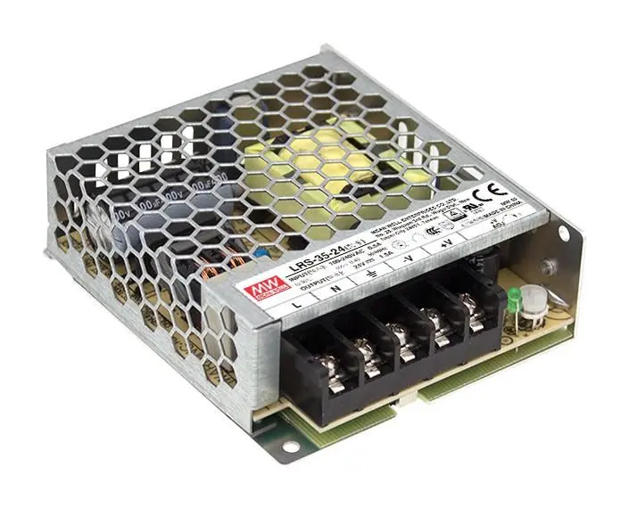 MEAN WELL LRS-35 Series 12V 3A Enclosed Power Supply, 36W