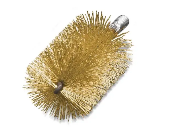 Lessmann Threaded Tube Brush - Brass Wire, 30mm