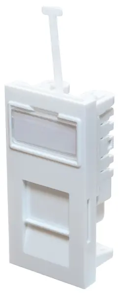 TUK Low Profile Cat6 RJ45 Euro Outlet, White