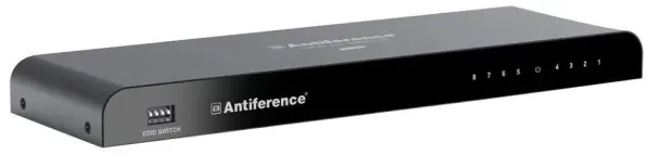 ANTIFERENCE 8-Way 4K UHD HDR HDMI Splitter with EDID & HDCP 2.2
