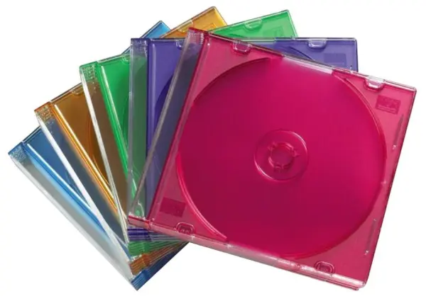 HAMA Slim Coloured CD Jewel Cases, 25 Pack