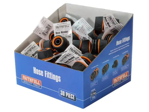 Faithfull Πλαστικός Συνδετήρας Σωλήνα (Σετ 30τεμ)