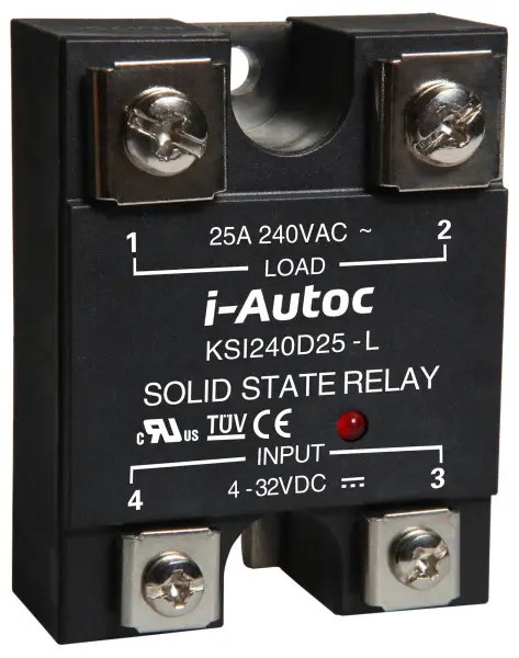 I-AUTOC Single Phase AC Output Solid State Zero Crossing Panel Mount Relay, 240 - 25A