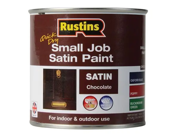 Peinture satinée Rustins à séchage rapide - Chocolat, 250ml
