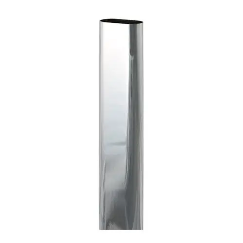 Timco Oval Wardrobe Rail, Polished Chrome, 1219mm, Steel