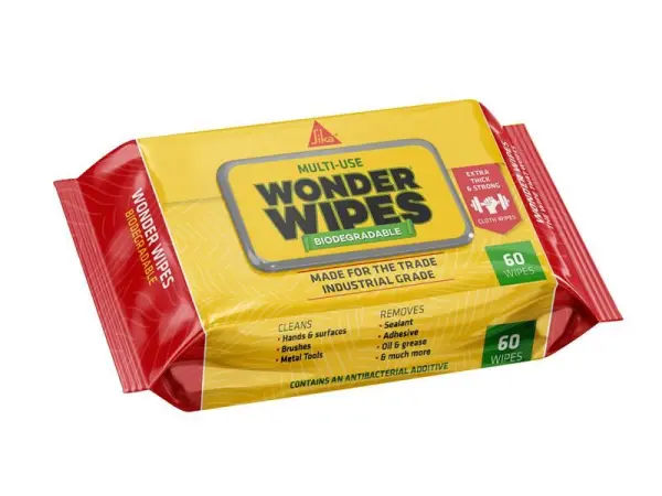 Everbuild Sika Wonder Wipes Biologisch Afbreekbaar (60 Stuks)
