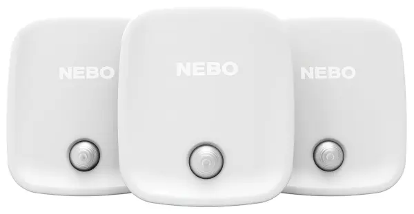 NEBO Sports Motion Sensor Night Light, Warm White, Pack of 3