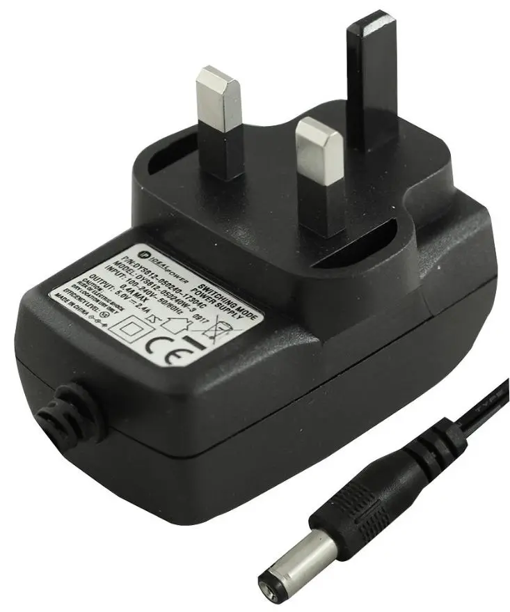 IDEAL POWER Fuente de Alimentación 5V 2.1A con Conector 2.1mm, 12W, UK