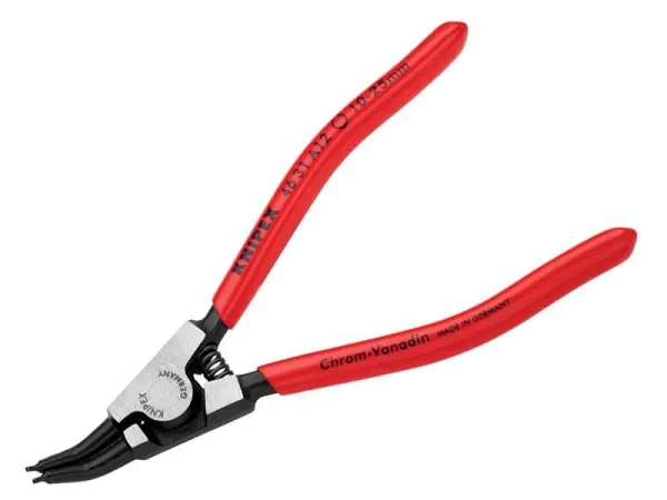 Knipex 45° Bent Tip External Circlip Pliers, 10-25mm