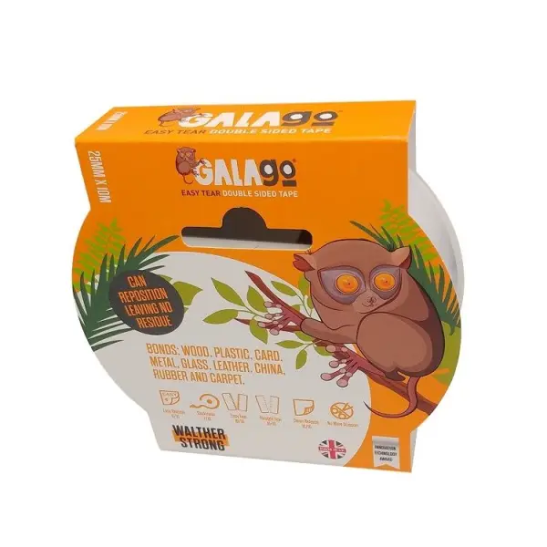 Galago Double Sided Tape 10 m x 25 mm, 70 g