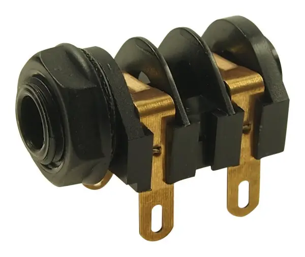 CLIFF 6.35mm 패널 장착 모노 잭 소켓, 금도금