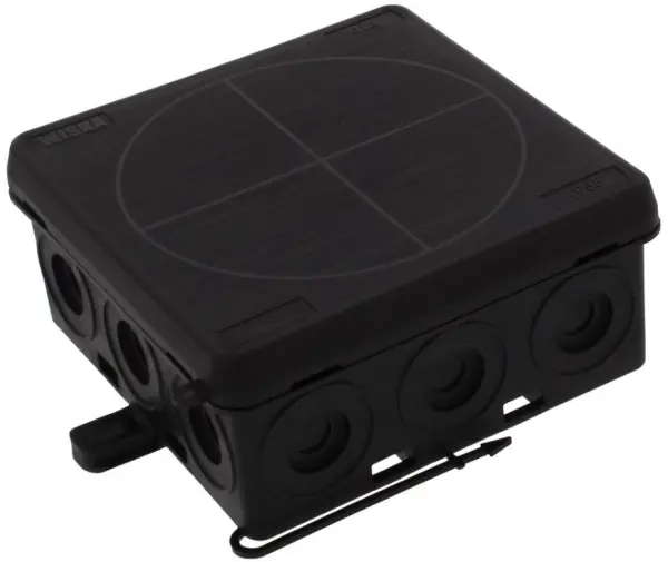 WISKA KA 012 Black Polypropylene Junction Box, IP55