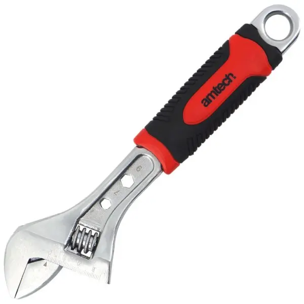 Amtech Adjustable Wrench Injected Grip 10''