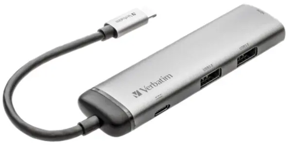 Hub multiport USB-C VERBATIM avec USB 3.0 et HDMI 4K