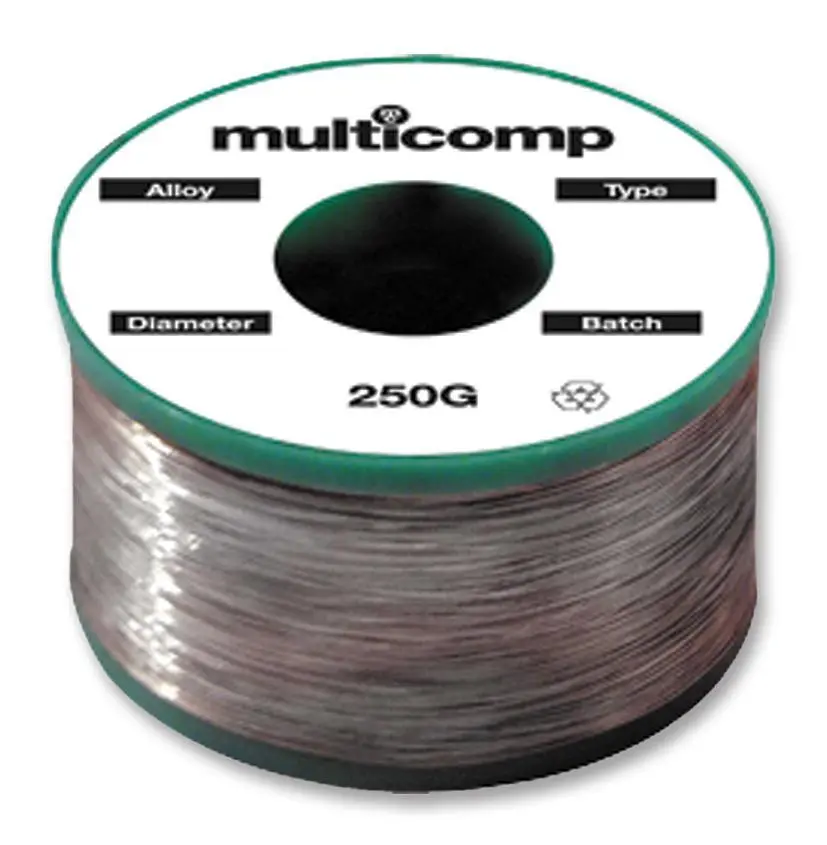Multicomp Lead-Free Solder Wire, 1mm, 217°C, 250g
