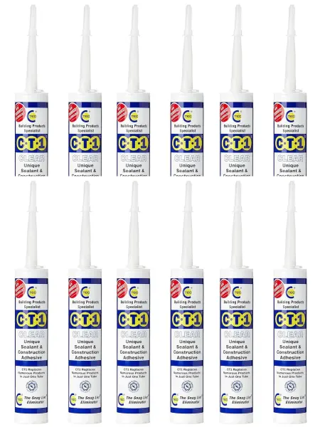 CT1 투명 건설용 실런트 및 접착제, TRIBRID 기술, 12개입