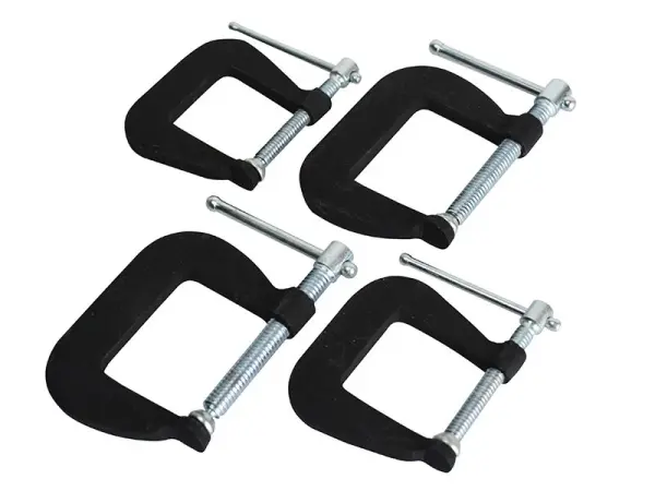 Faithfull Forged Mini Clamp Set, 4-Piece, Steel