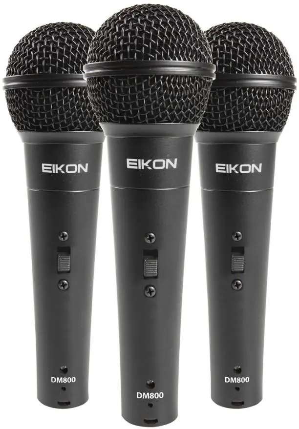 EIKON - 3x Dynamische Cardioid-Vokalmikrofone Set