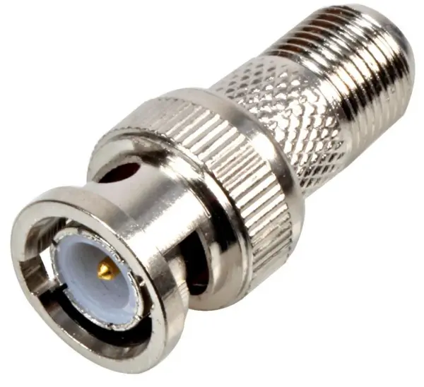 PRO SIGNAL מתאם BNC ל-F-TYPE, 50 אוהם, מצופה ניקל