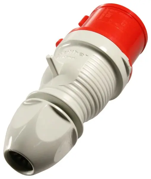 WALTHER - 415V, Cable Mount CEE Plug, 3P+N+E, Red, IP44 - 32A