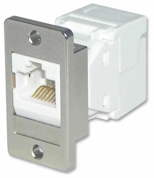 TUK Cat6 Panel Mount Socket, RJ45, 8-Way