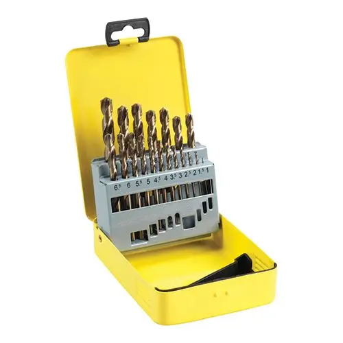 Timco M35 Cobalt Ground Jobber Drill Bit Set - 19pc
