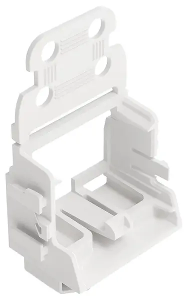 WAGO 10 Way Mounting Carrier with Strain Relief for 221 Series - White