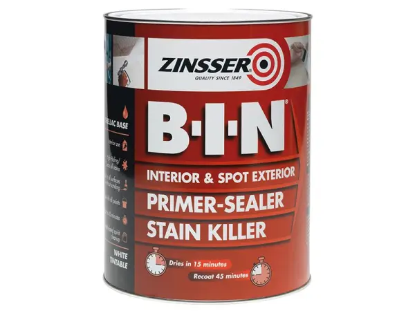 Zinsser B.I.N® Pengasar, Penyegel & Pewarna Tompok Cat Putih 500ml