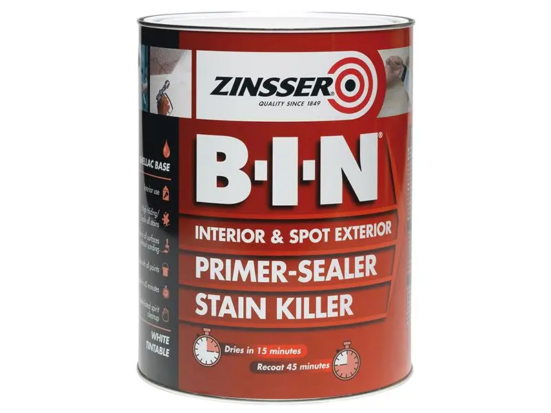Zinsser B-I-N® Primer, Sealer & Stain Killer Paint, White, 500ml