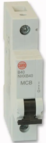 WYLEX מפסק מיני 40A חד קוטבי מסוג B, 6kA