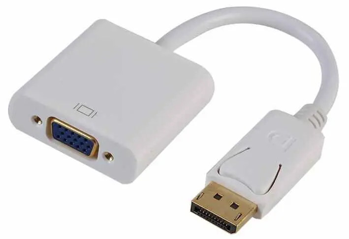 PRO SIGNAL DisplayPort-zu-VGA-Adapter, weiß