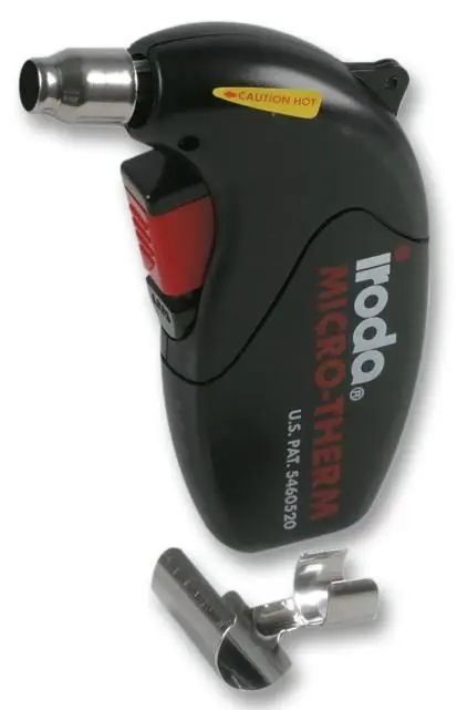 IRODA Micro-Therm Flameless Gas Blow Torch, 650°C, with Heat Deflector