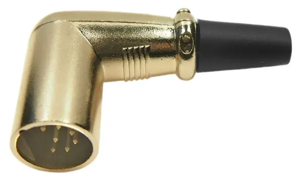 CLIFF - Plug XLR Ceirnín 7 bp Cearnacha, Cóimhiotal Sinc, Pláitithe Airgid