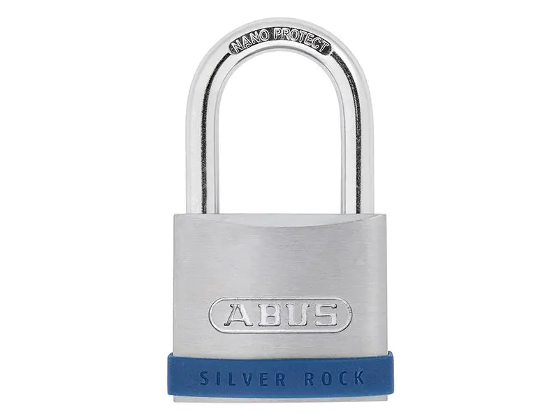 ABUS 50mm 실버 락 5 자물쇠, 아연제, 스테인리스 스틸 마감