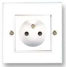 Pro Elec French Plug Socket, 1-Gang