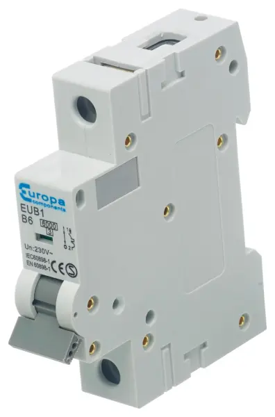 EUROPA 1 Pole Miniature Circuit Breaker, 230V AC - 2A
