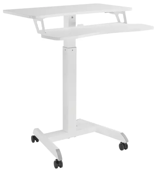 PROPERAV Two-Tier Stand-Up Desk Workstation - White