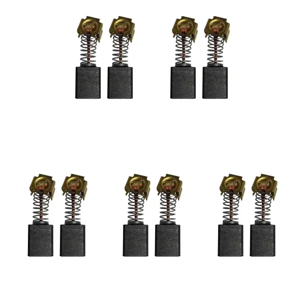 5 Sets of 2x Carbon Brushes for Black & Decker Grinder (6x9x12.5mm)